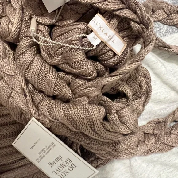 NWT jluxlabel MOCHA DRIFT AND DREAM BRAIDED MAXI DRESS - Picture 4 of 5